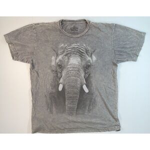Elephant Graphic T Shirt XL Gray Goodie Two Sleeves Animal Tee